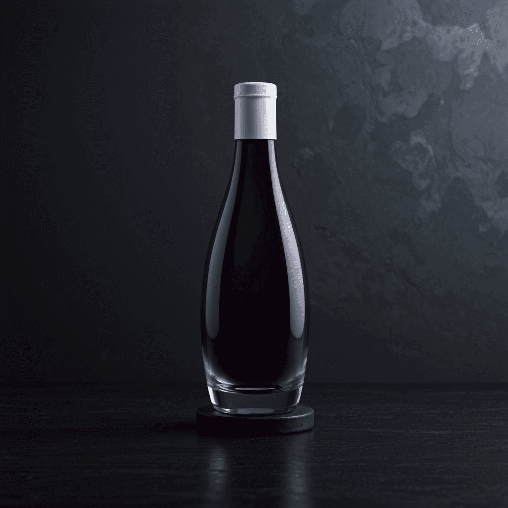 product photography of a bottle of skin tightening ampoule