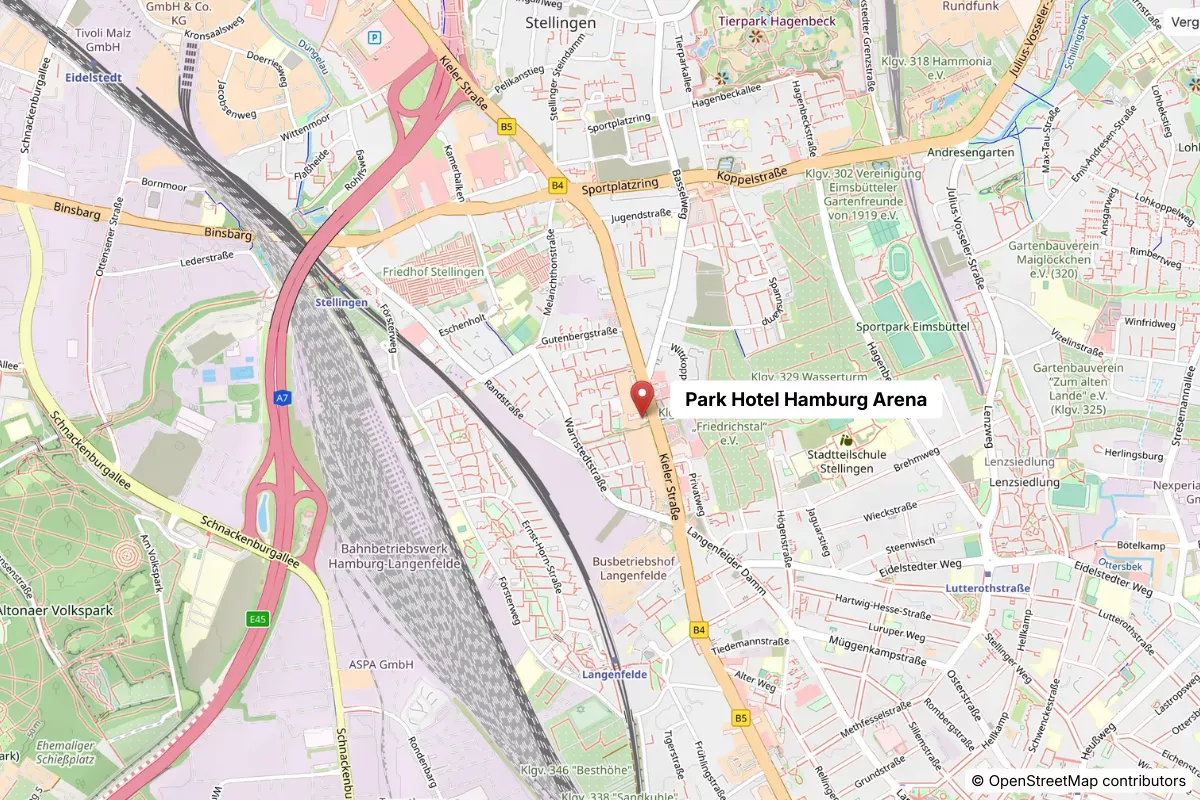 Karte des Standort des Hotels