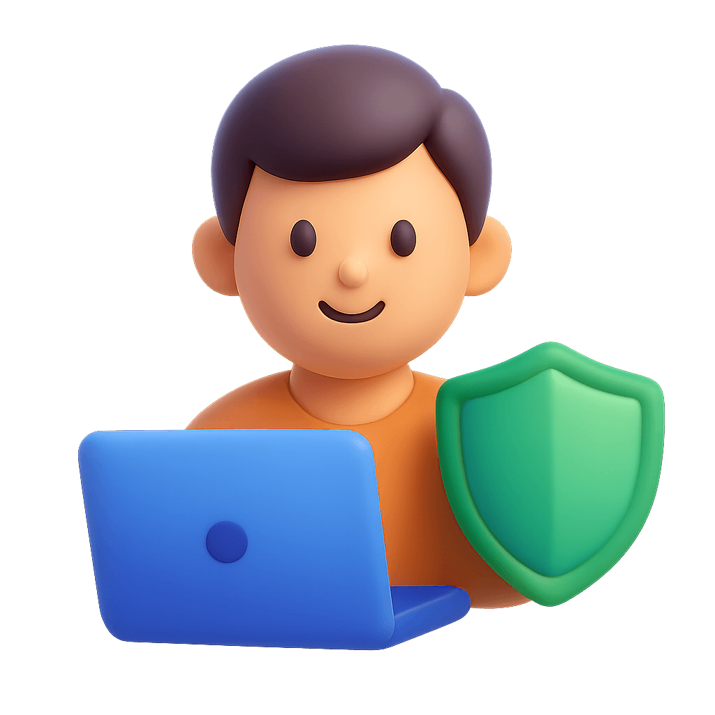 3D icon of an astronaut, who is the company logo of astro.tax