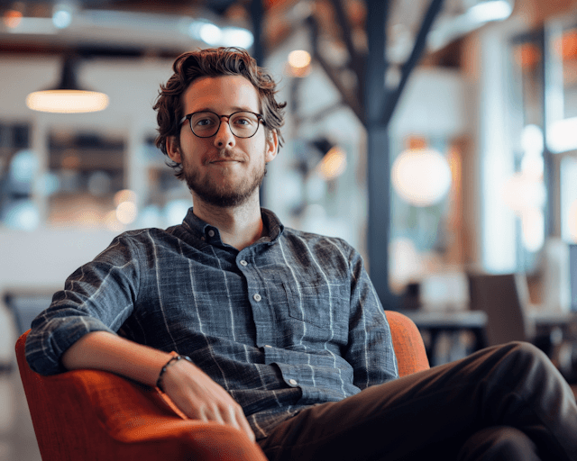 Potential resting in office chair