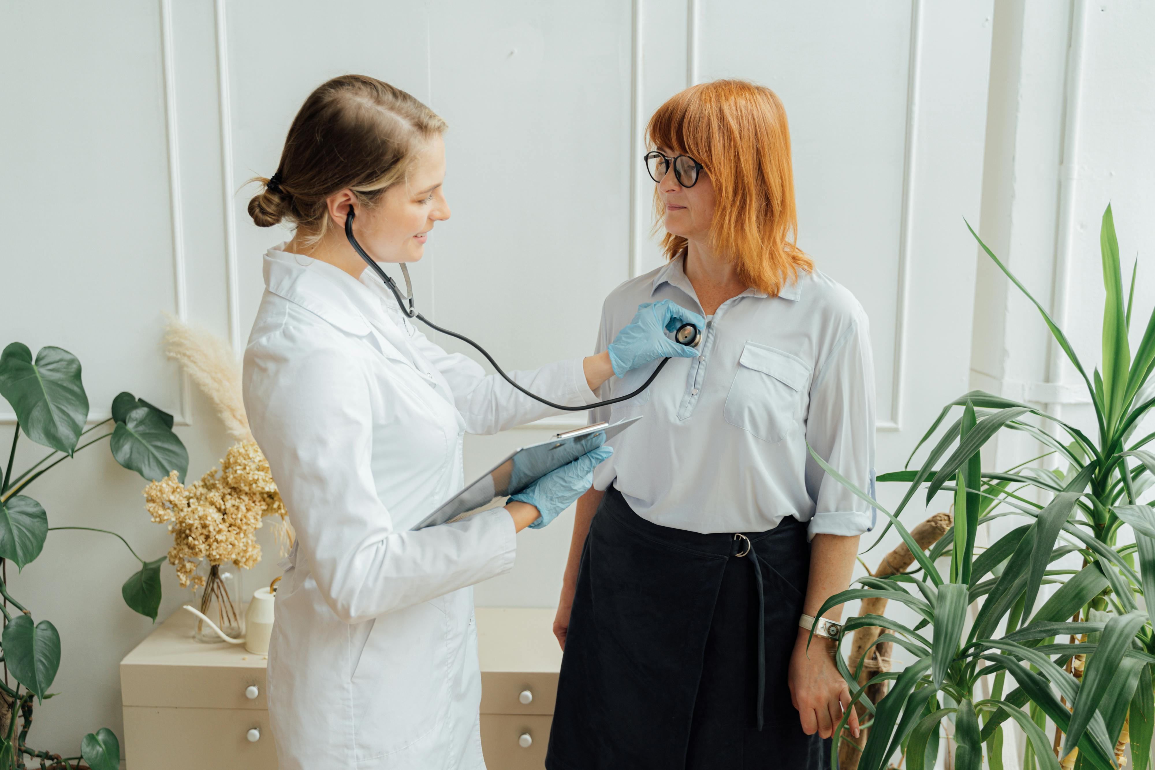 Doctor having a face to face consultation with a patient