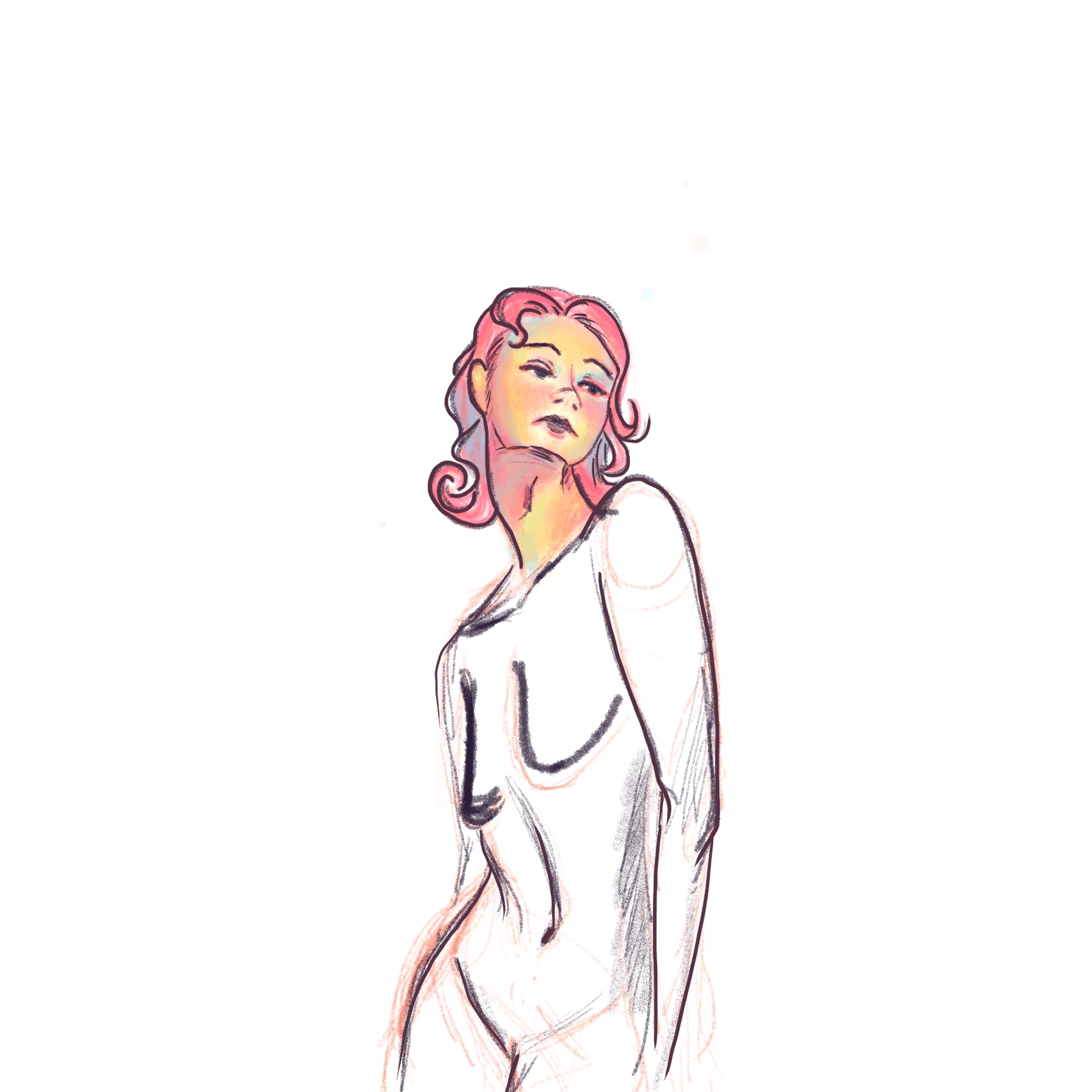 Study of woman's anatomy