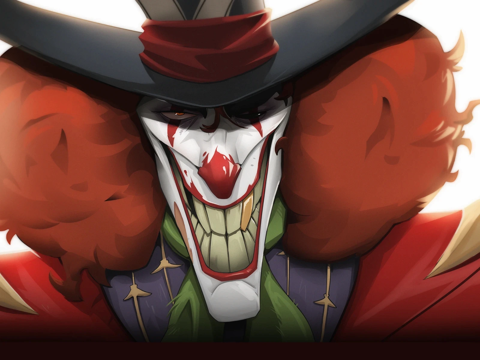Clown character – concept art by Kuba Fidler