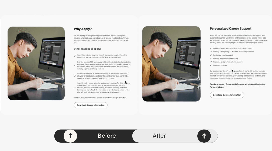 Image Showing Content A/B Test