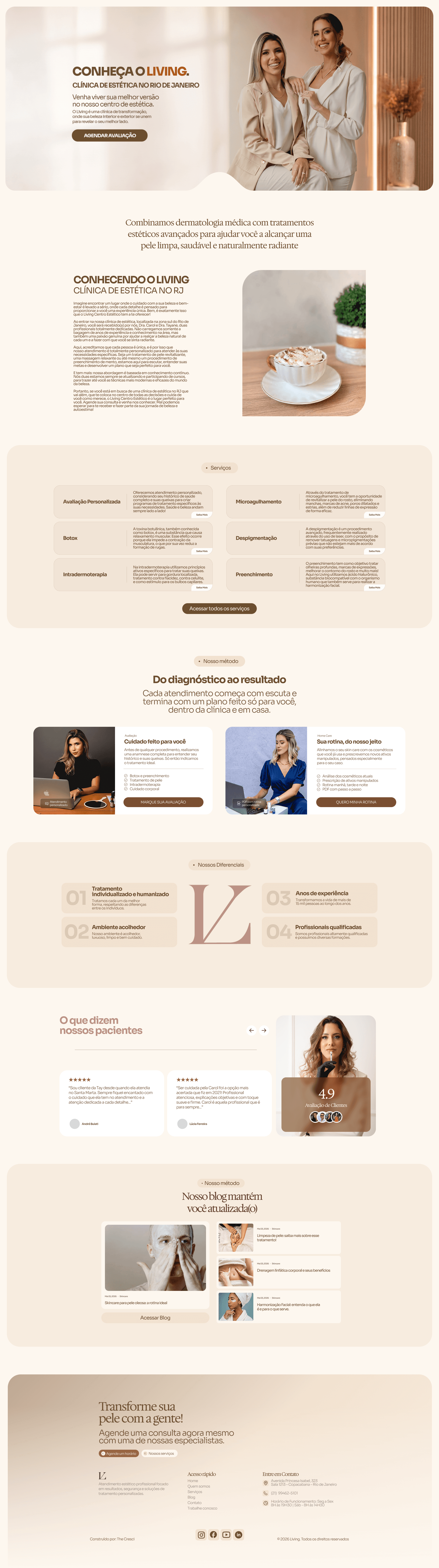 Site da empresa Impact Coalition Institute