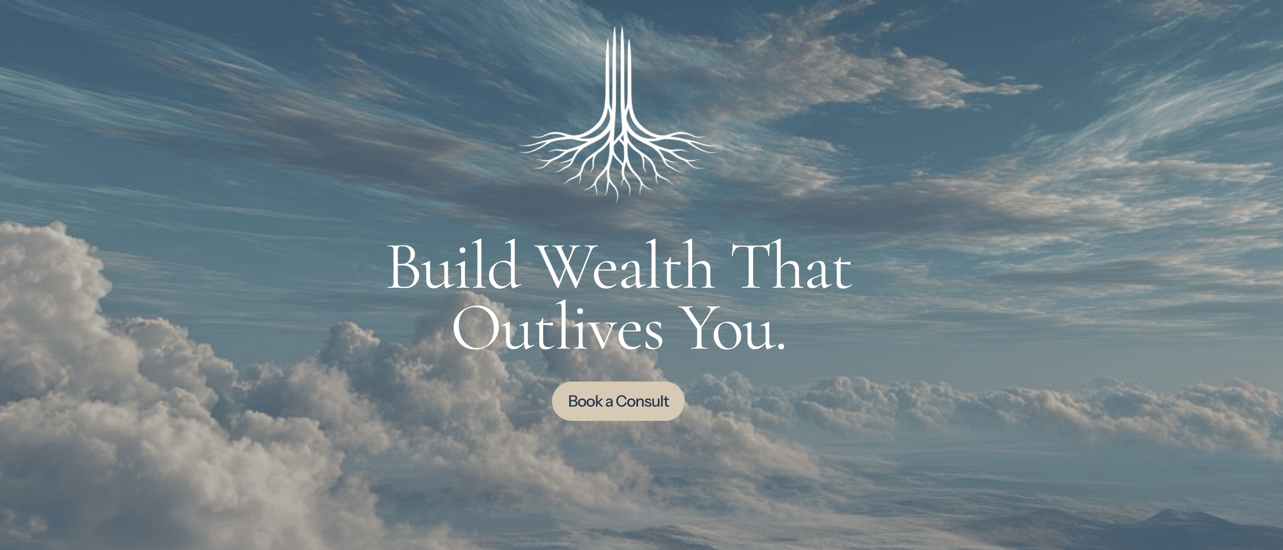 Spiritual guide with serene landscape and moon background.