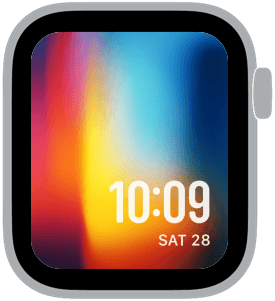 thermal blur Apple Watch face preview 4 featuring abstract, gradient, and modern.