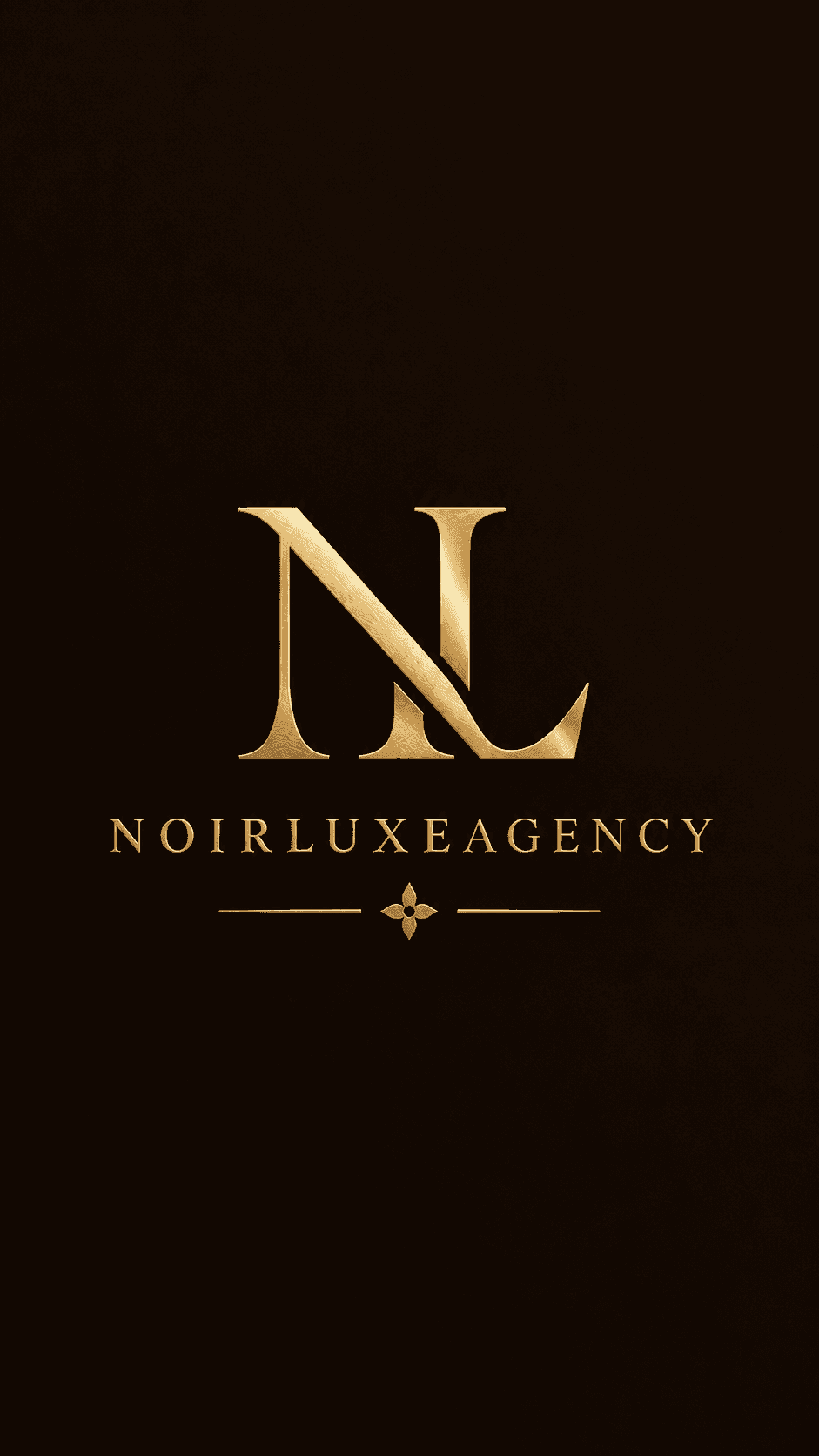 NoirLuxeAgency gold monogram