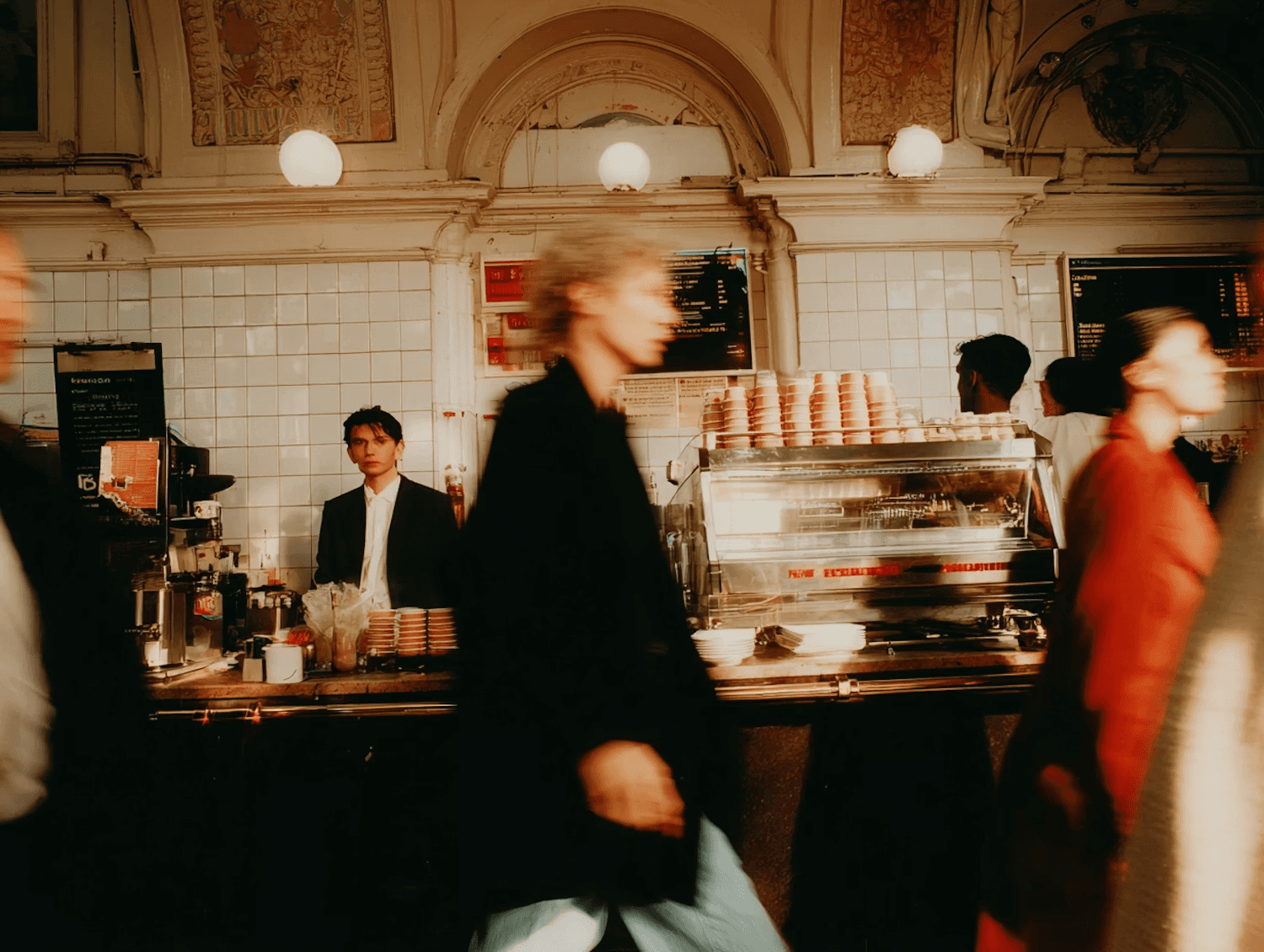 A busy café 