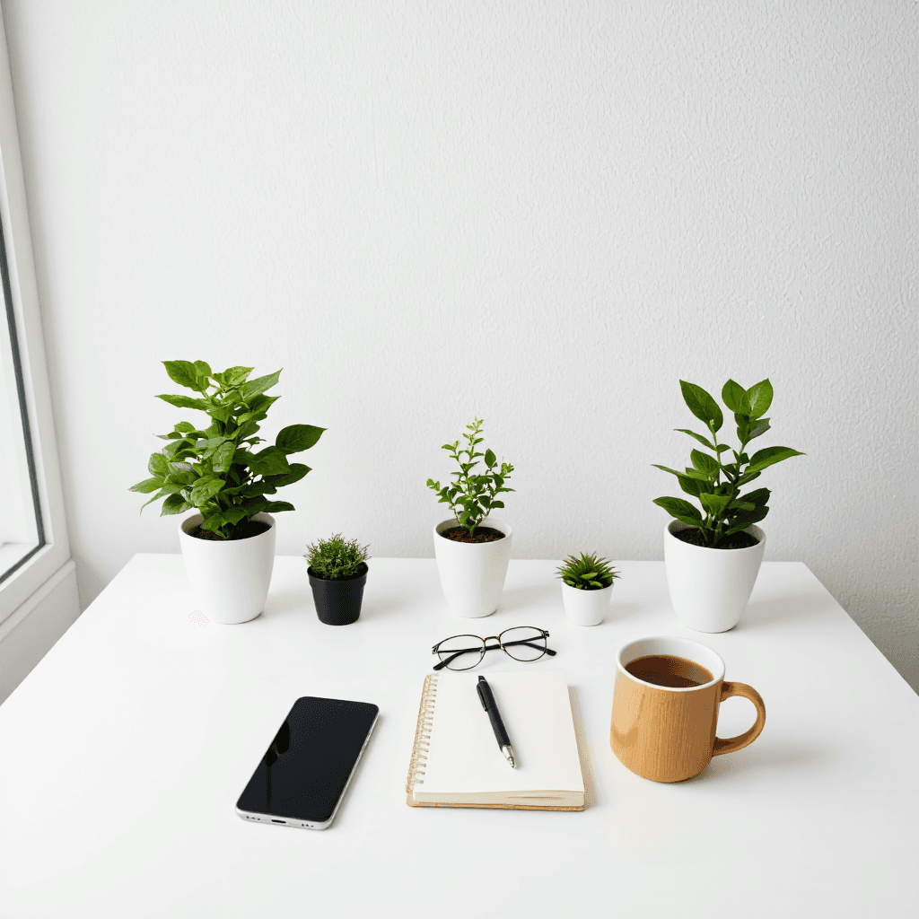 product photography of home office accessories