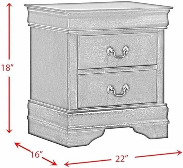 Elegant ellington nightstand with ample storage space and a timeless design.