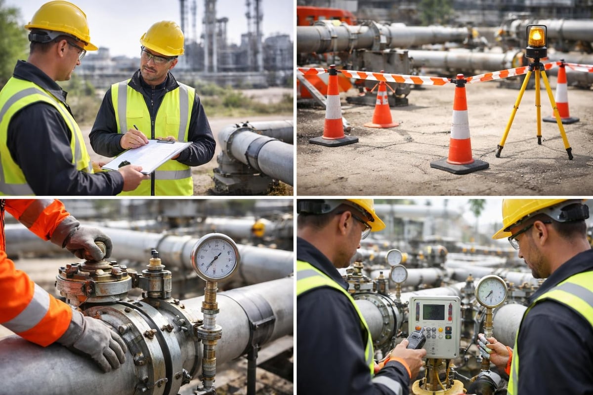 Pressure testing safety protocols