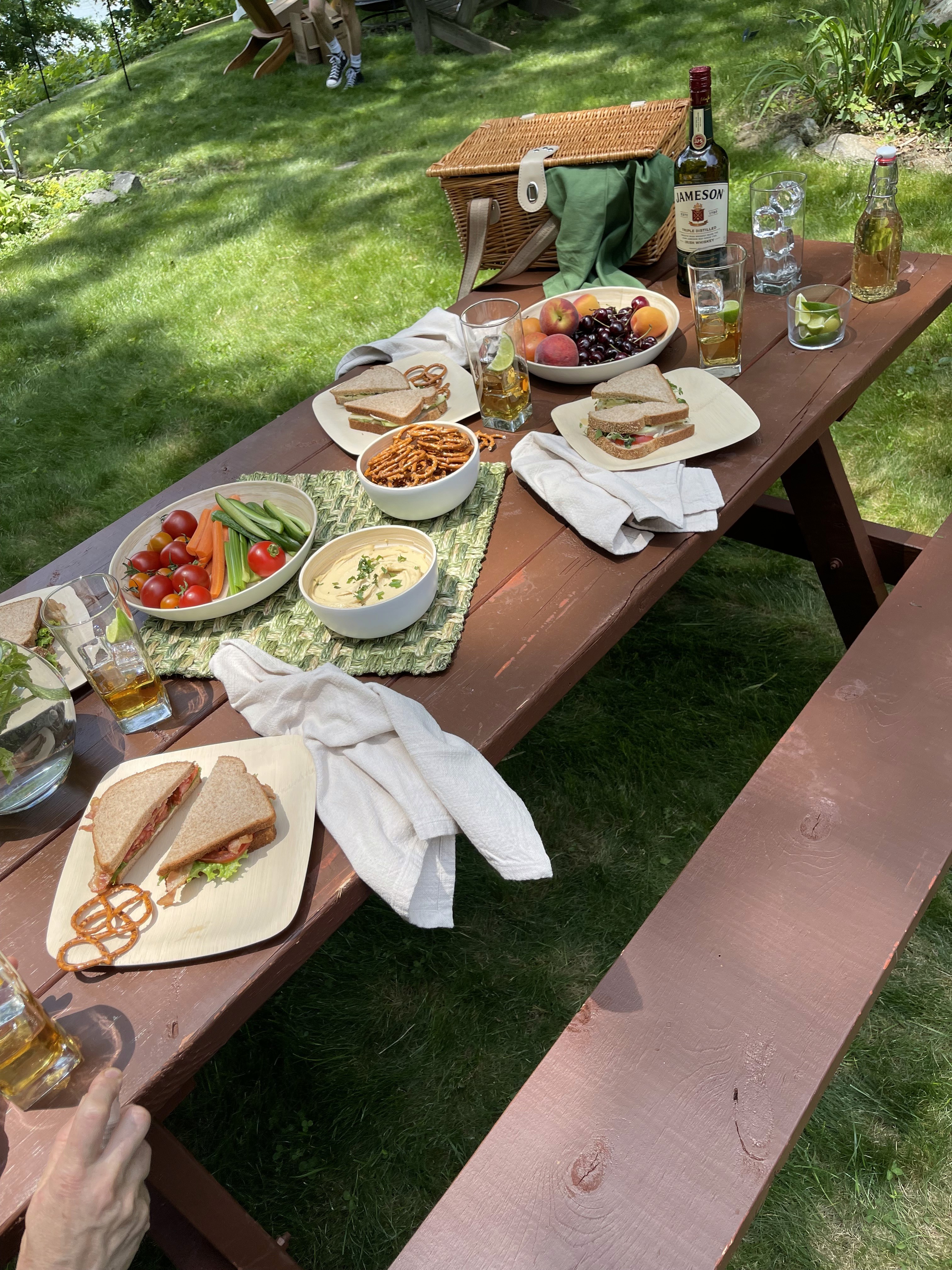 Jameson Summer picnic table behind the scenes