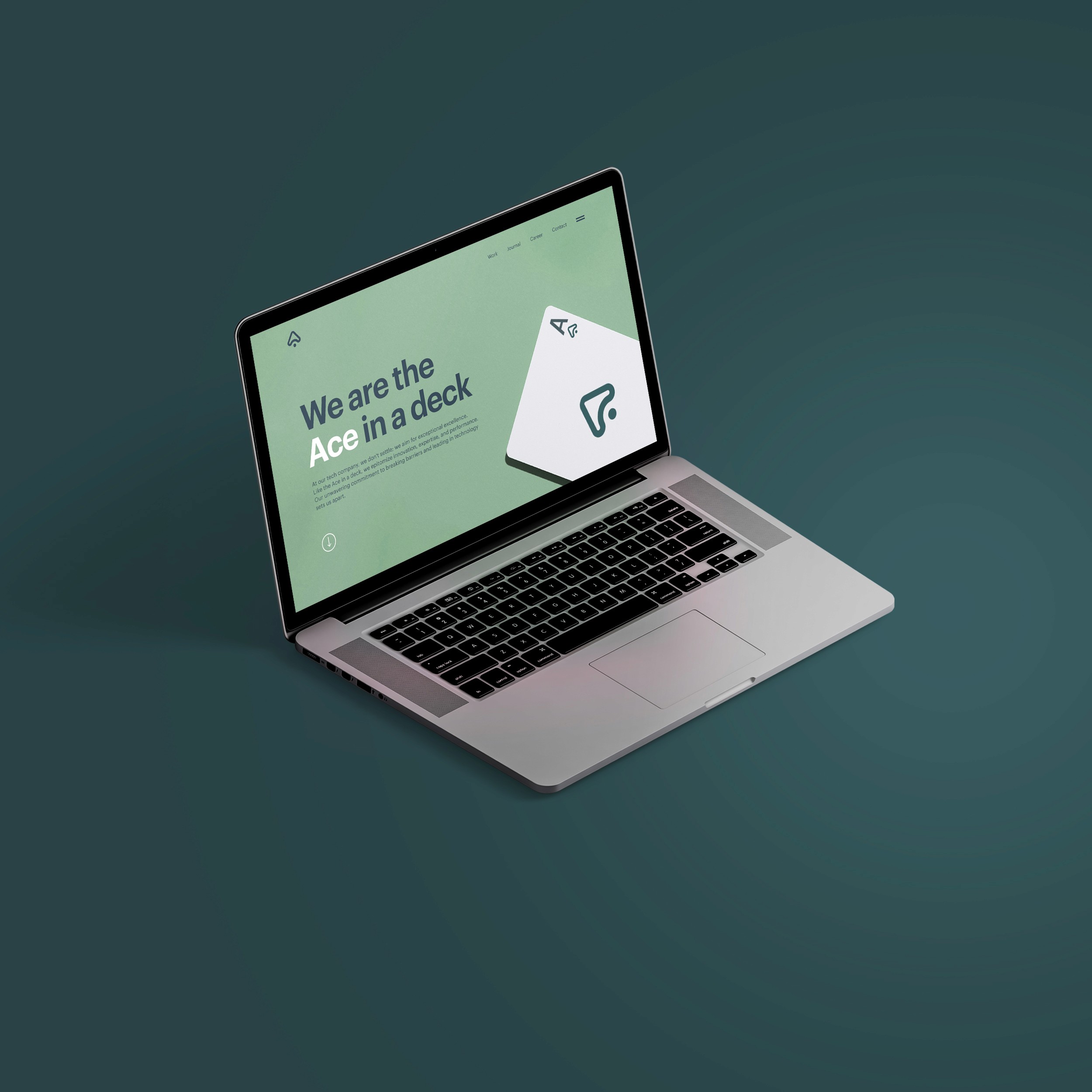 Project showcase laptop mockup