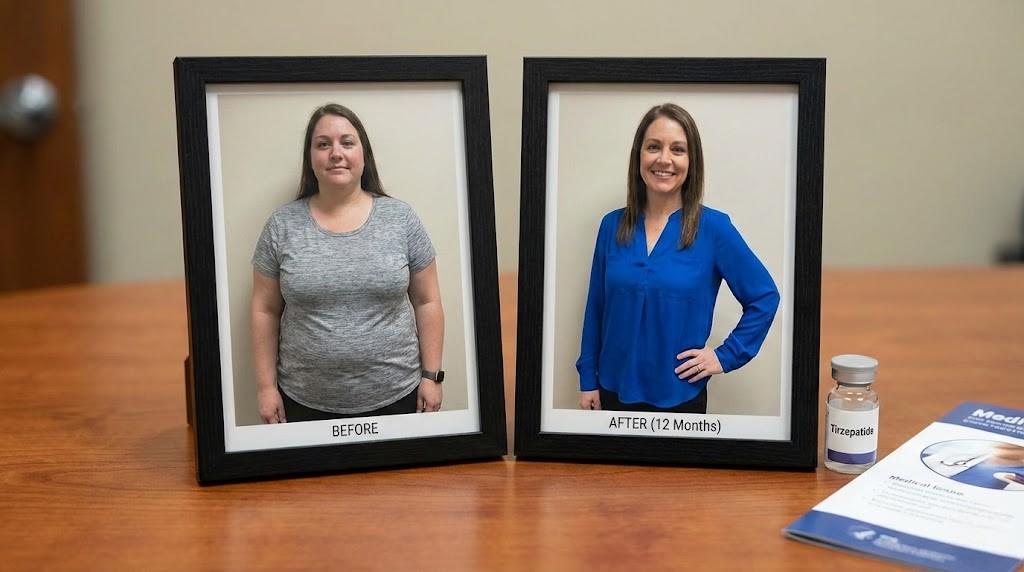 Tirzepatide before and after