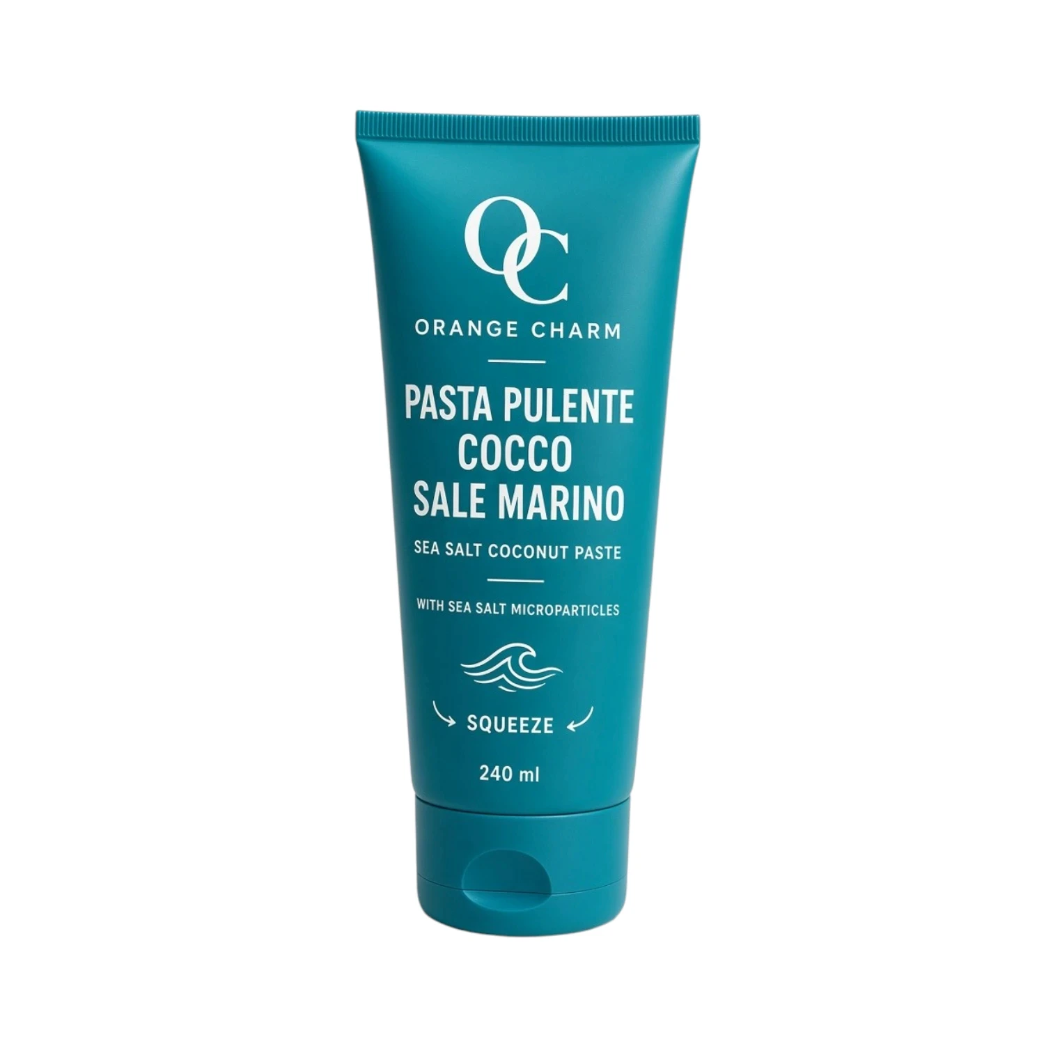 Private label body scrub in tube packaging
