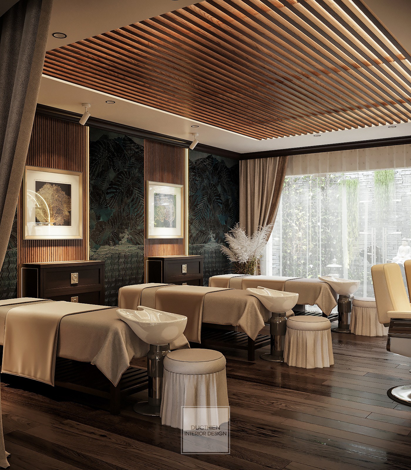 green grass field with trees