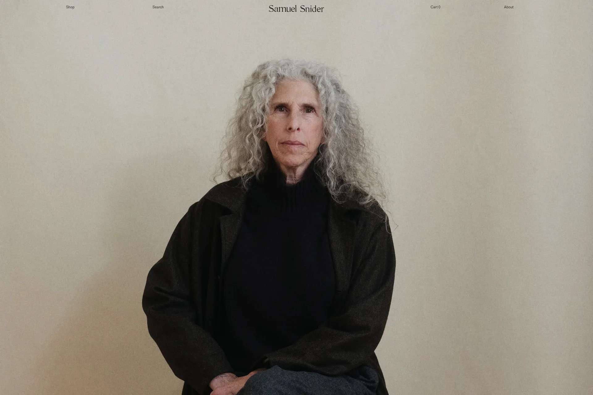 Screenshot of Samuel Snider website