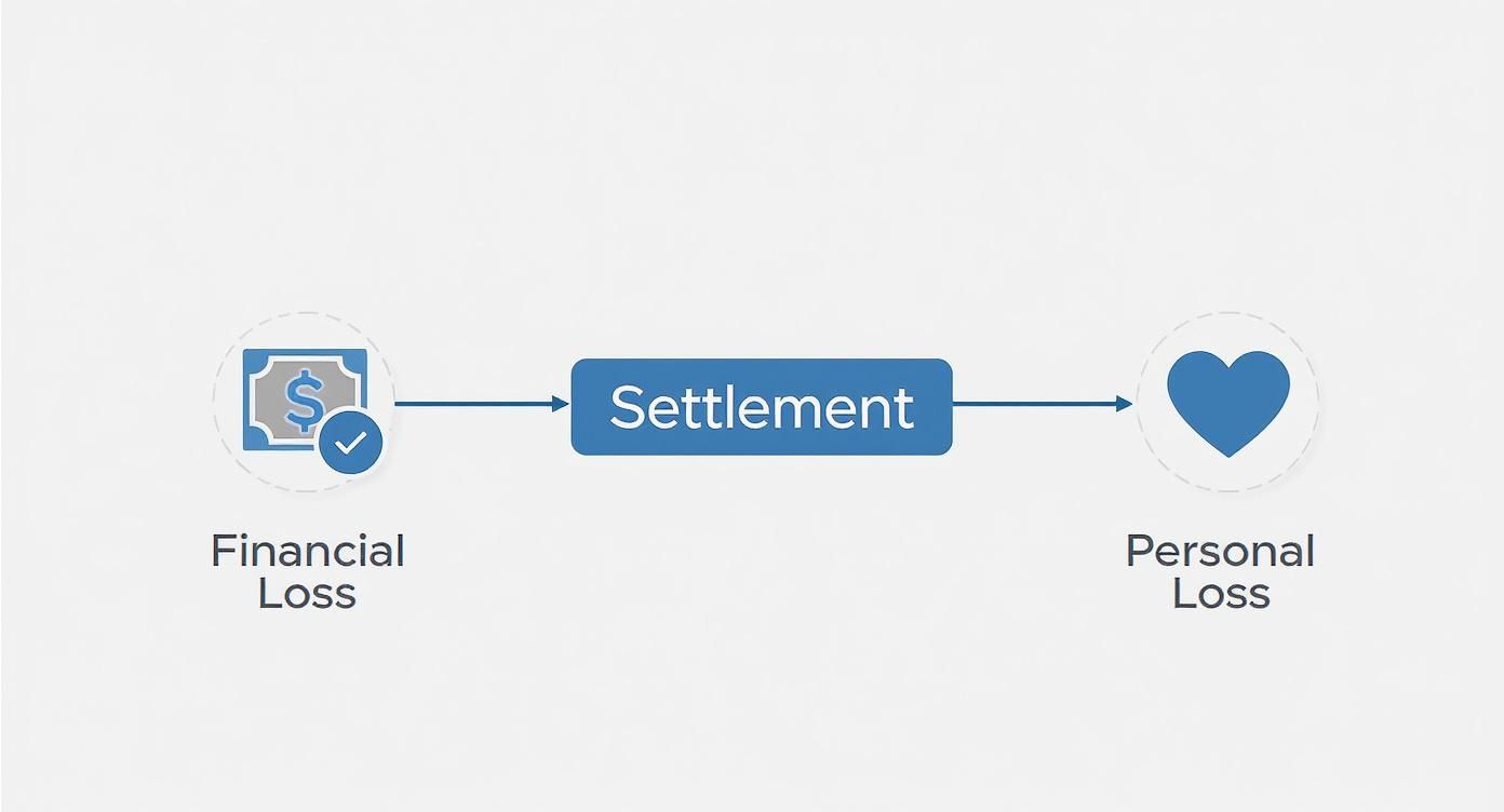 Infographic about average wrongful death settlement