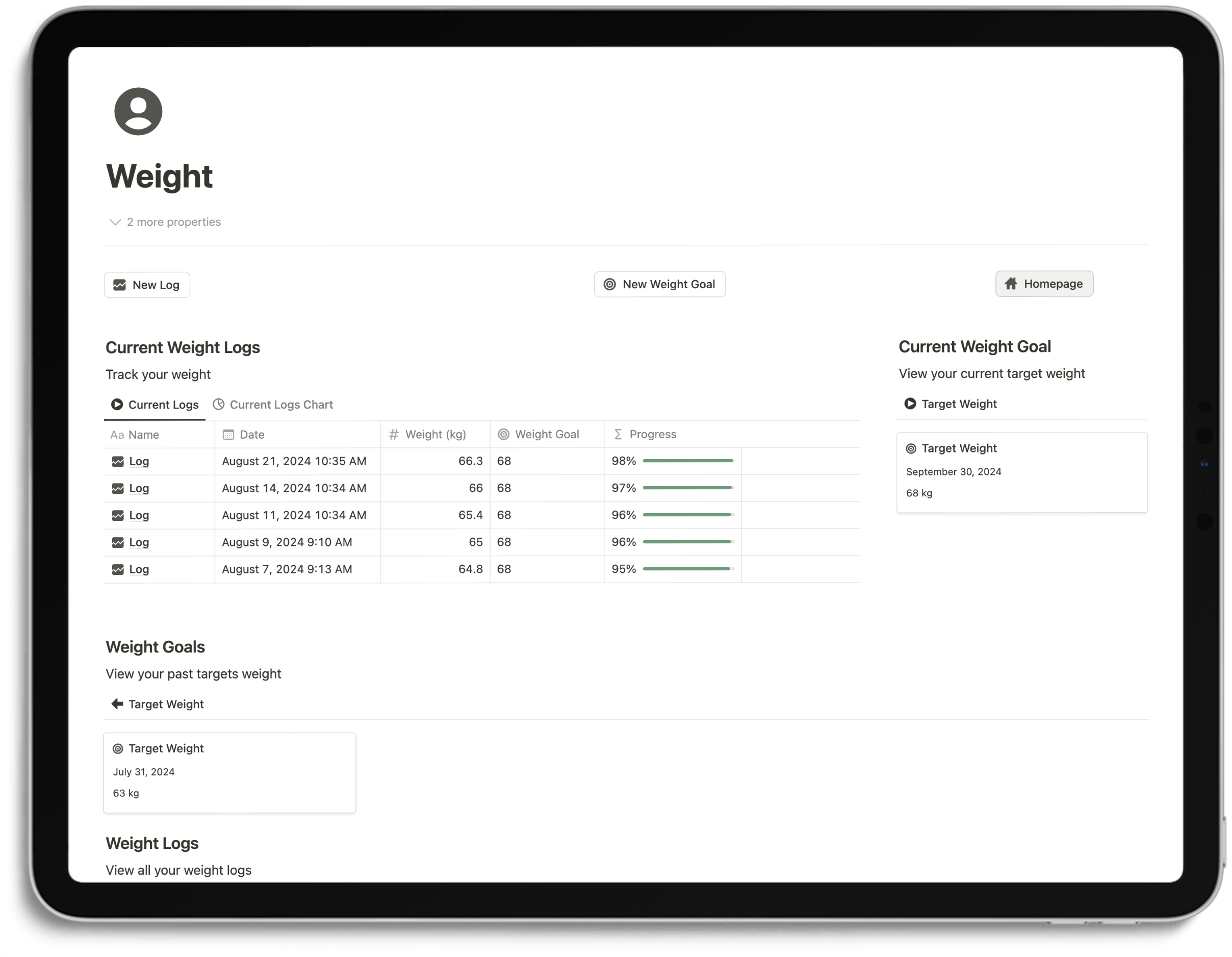 Notion Optimal Workout System - Weight