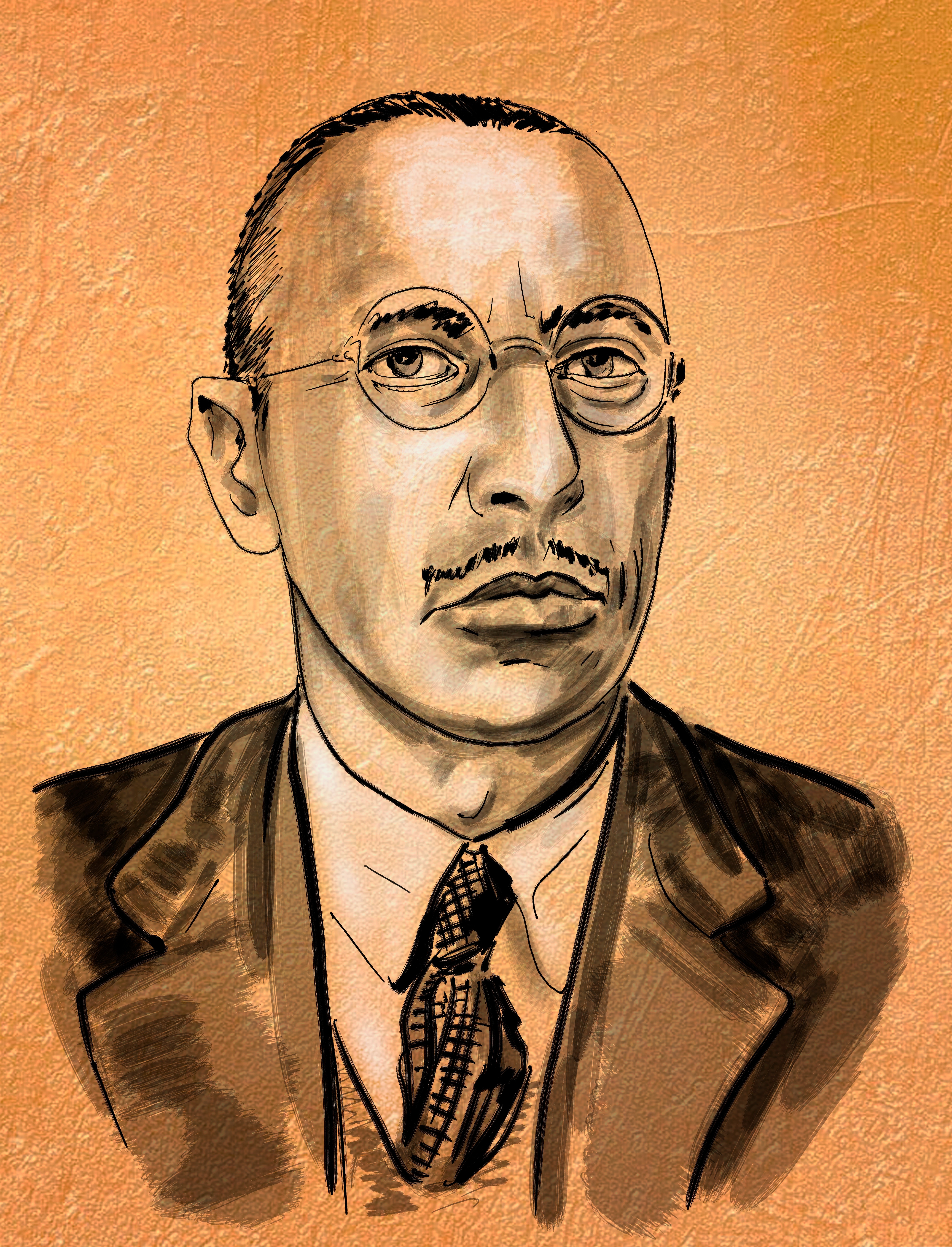 Black and white photo of Igor Stravinsky