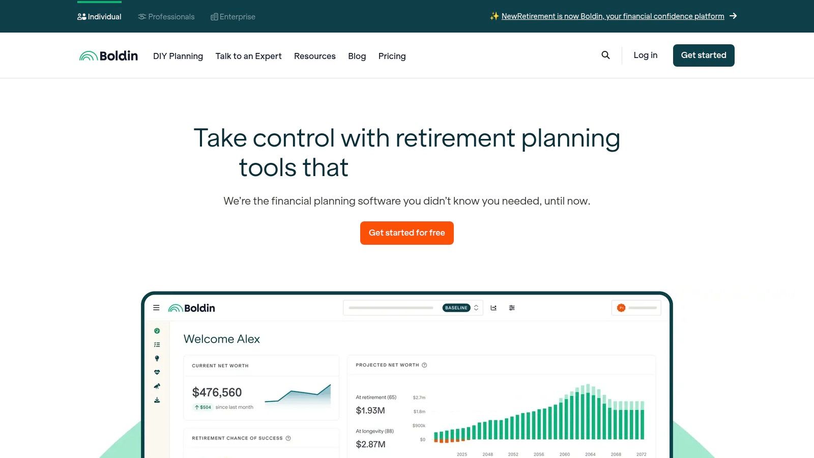 Boldin (formerly NewRetirement) – PlannerPlus