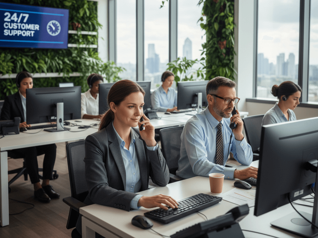 ai-customer-service-agents-modern-office-environment