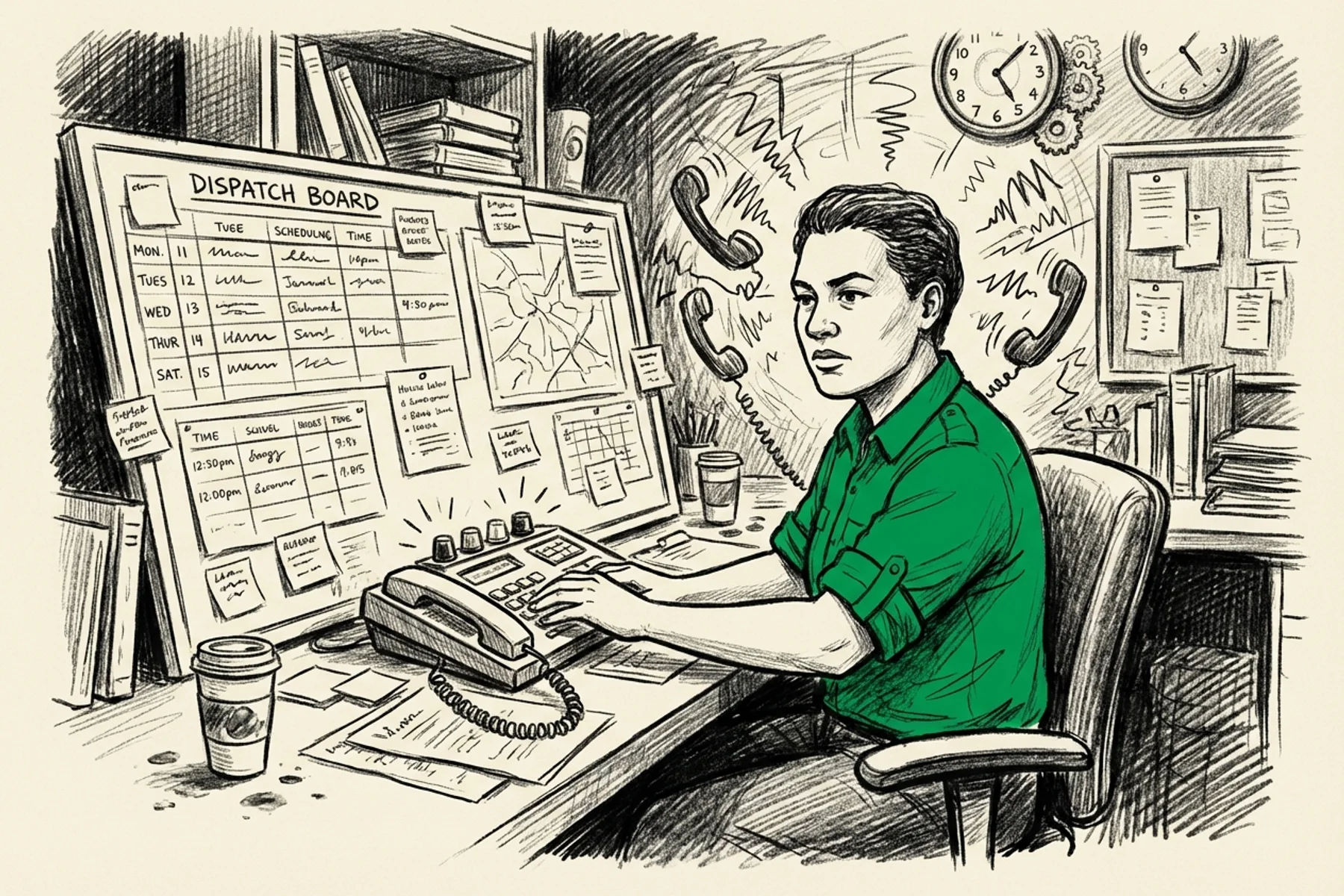 Dispatcher Training Manual: 7 SOPs That Actually Stick | Blog Thumbnail | Tradesly AI Insights