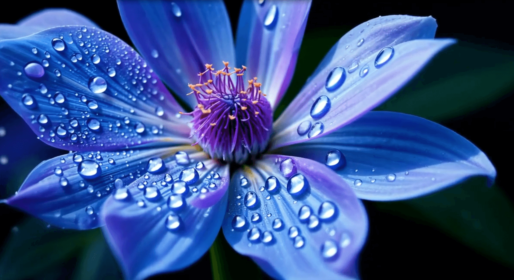 Blue Clematis Flower