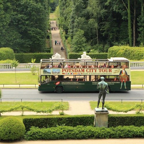 Prohlídka městským autobusem v Postupimi u parku Sanssouci
