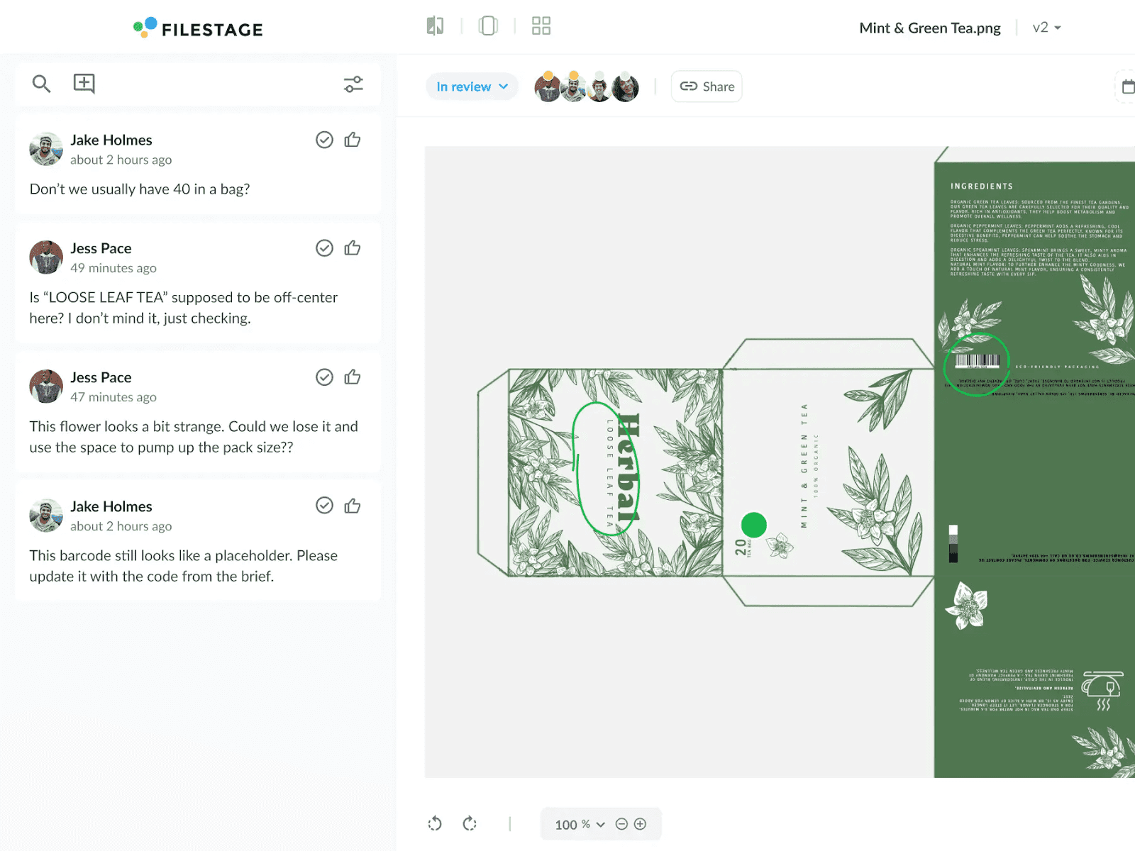 File proofing of Filestage