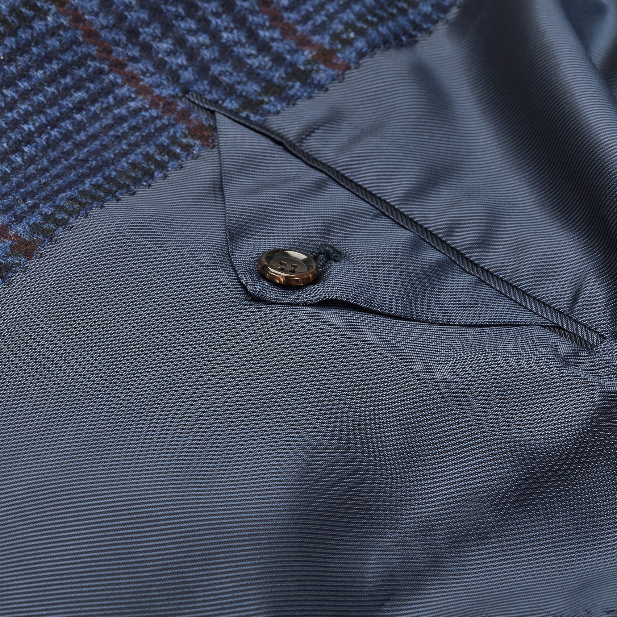 Vincenzo Navy Checked Jacket - Mandelli UK