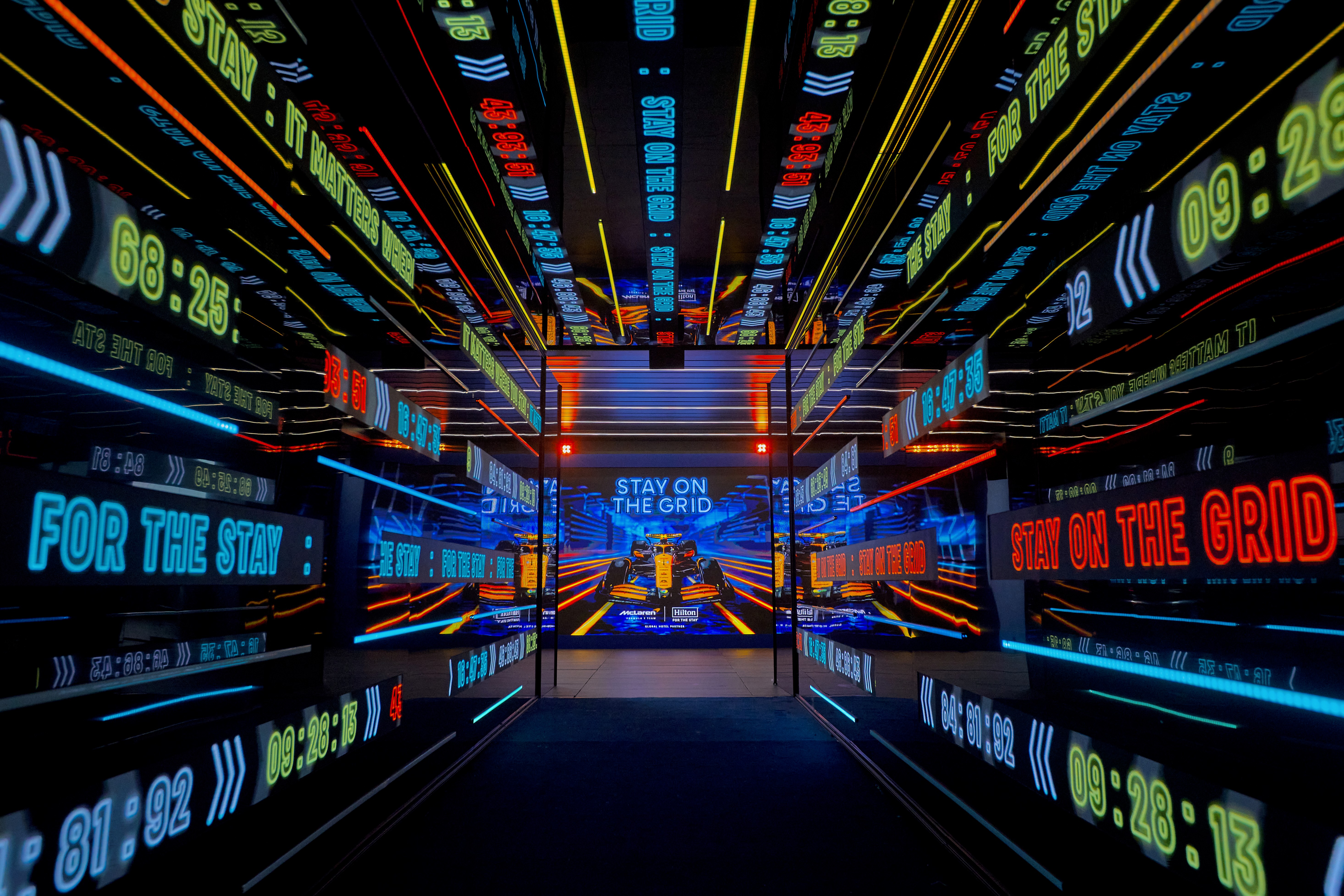 Entrance to Hilton for the stay party at British Grand Prix Silverstone, Formula 1 – captured by Paul Severn, London event photographer.