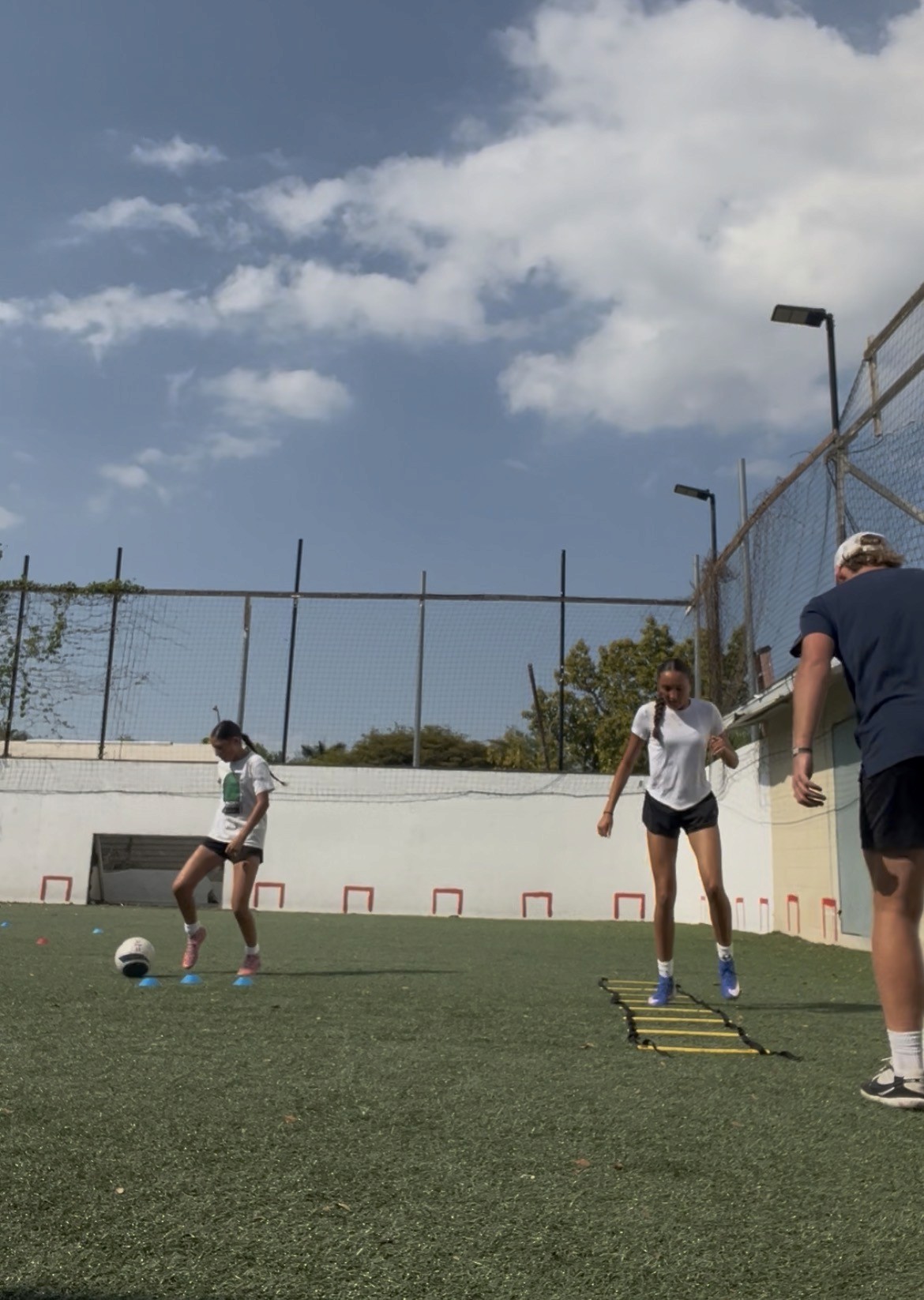 Coach explaining stuff to an athlete