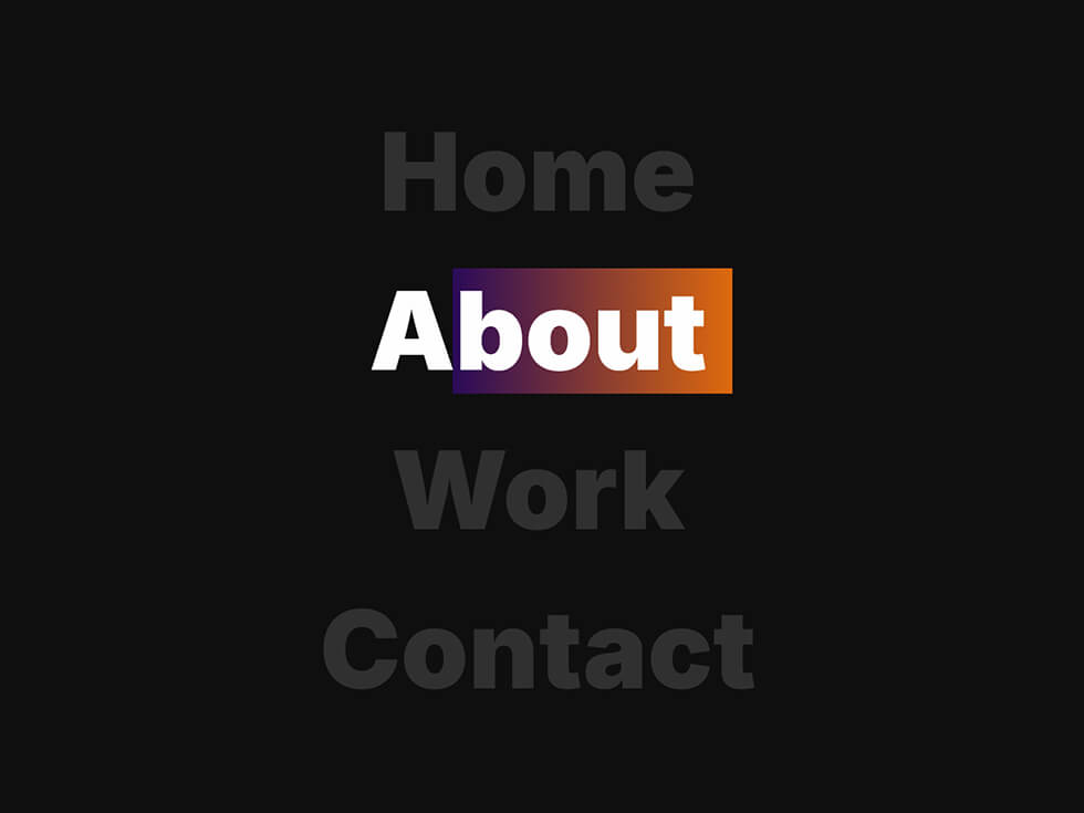 Capture d'écran du component Framer Hover Gradient Link