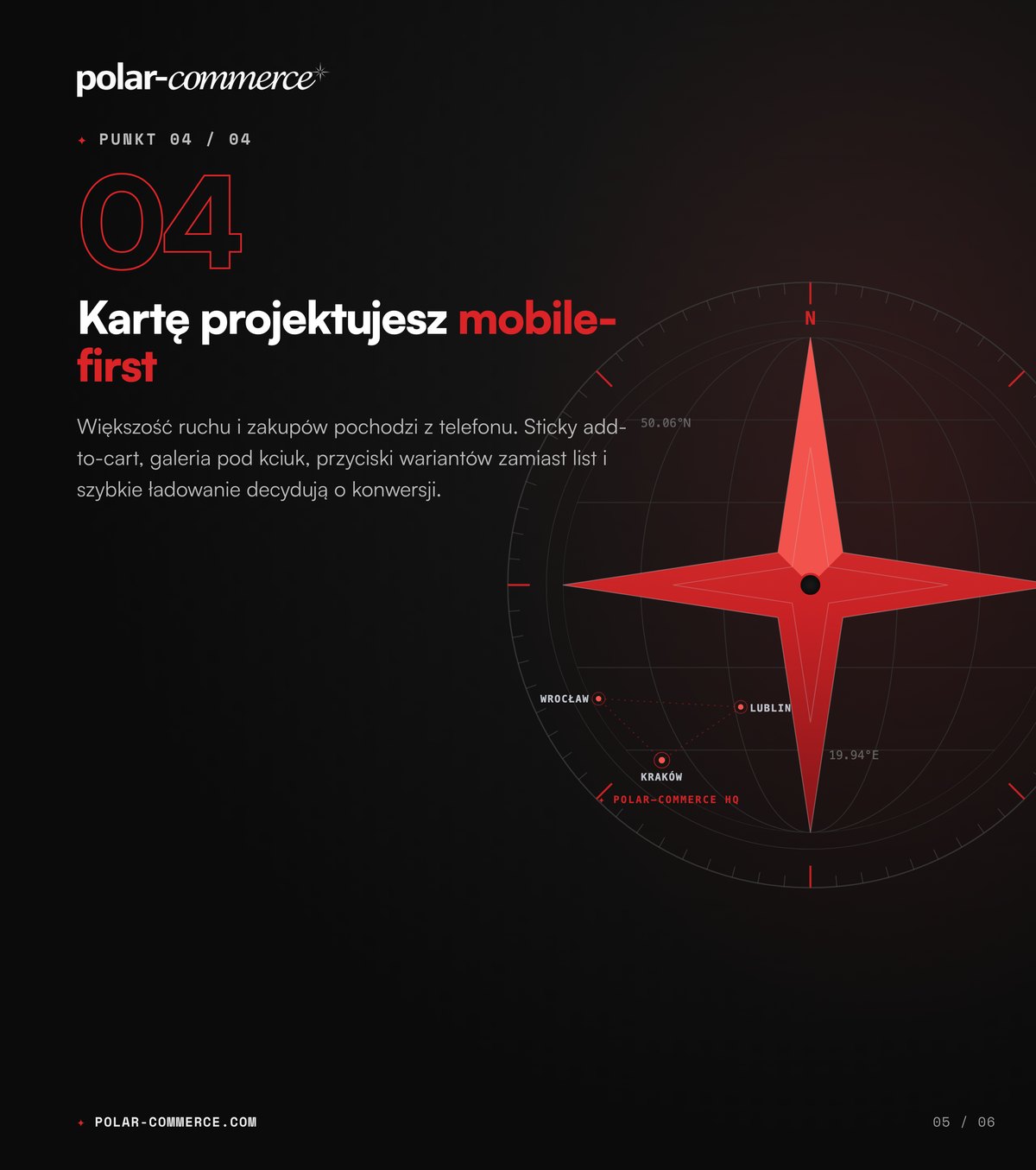 Kartę projektujesz mobile-first — Polar-Commerce