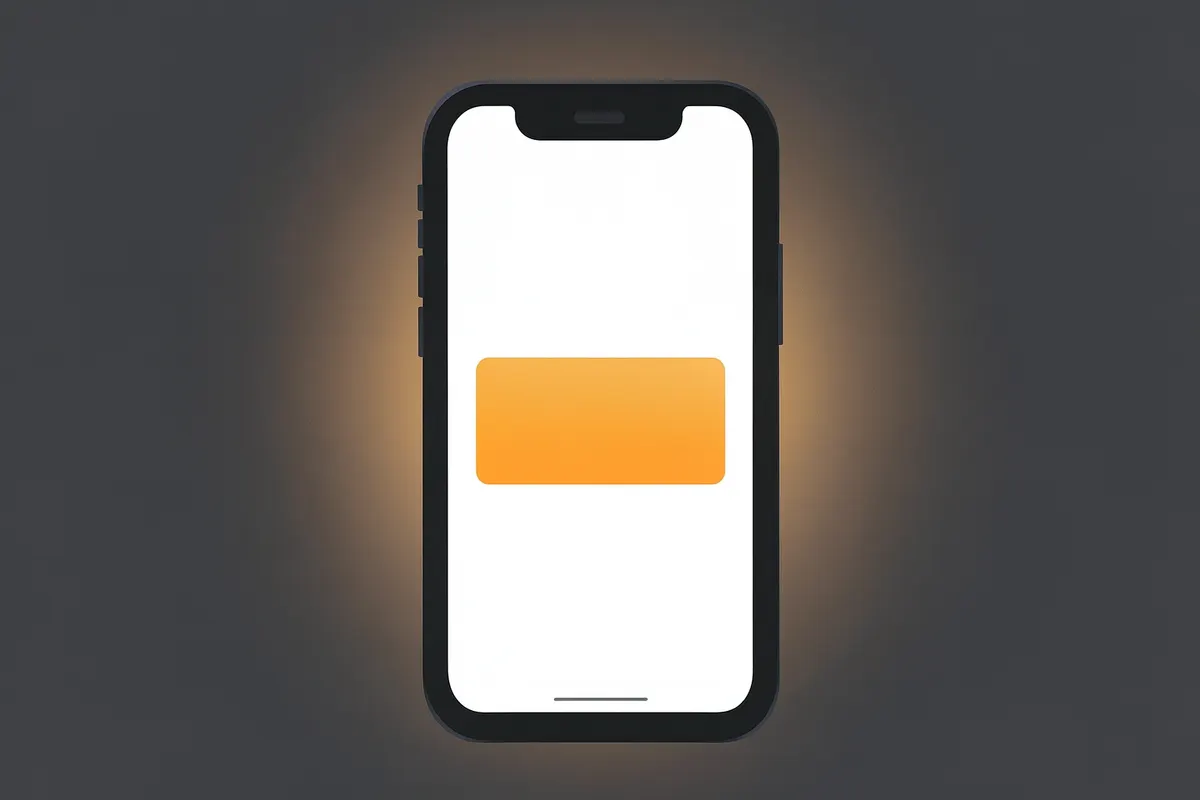 Tela de um iPhone mostrando o saldo de um gift card Apple