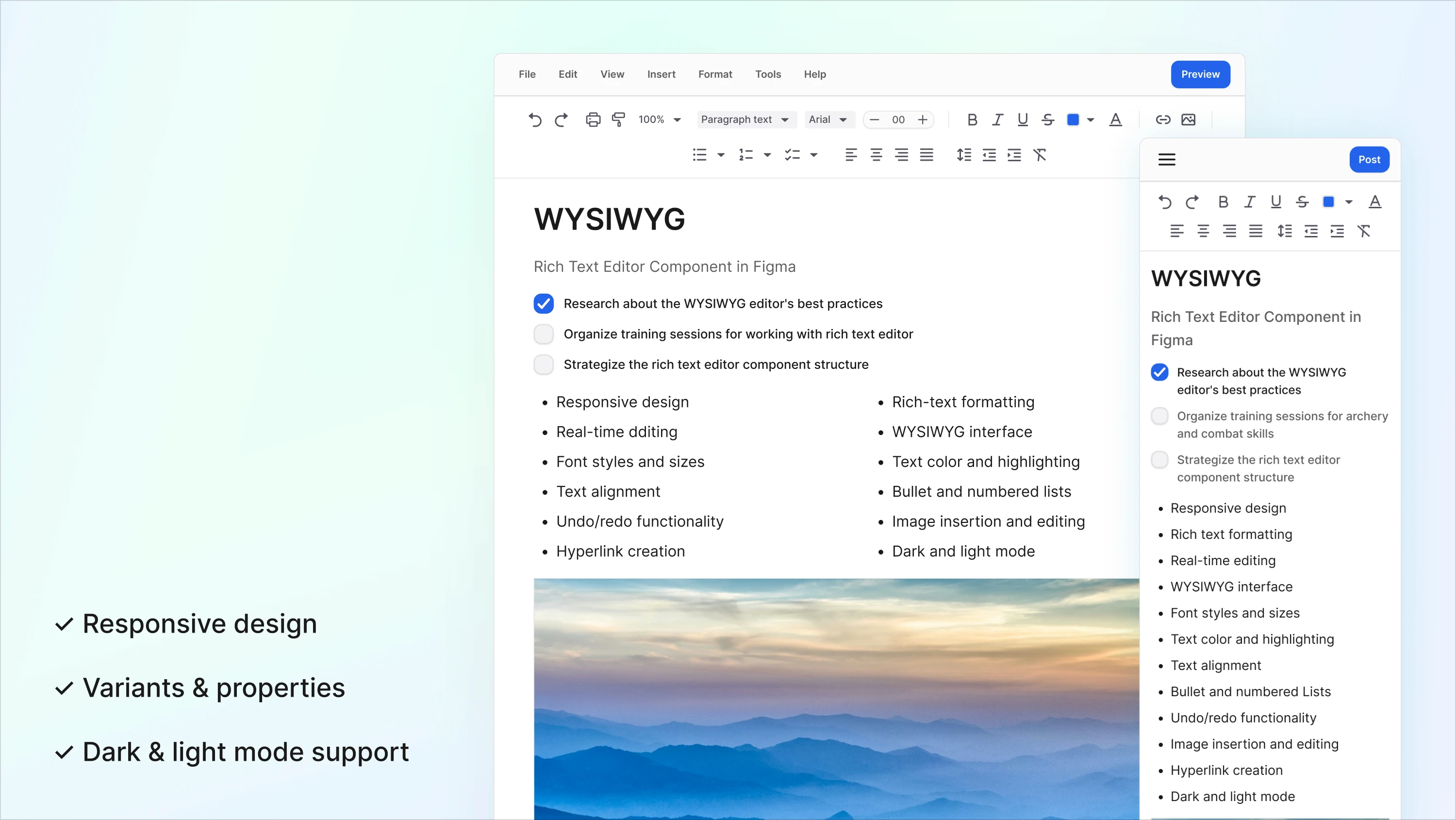 Figma WYSIWYG Editor