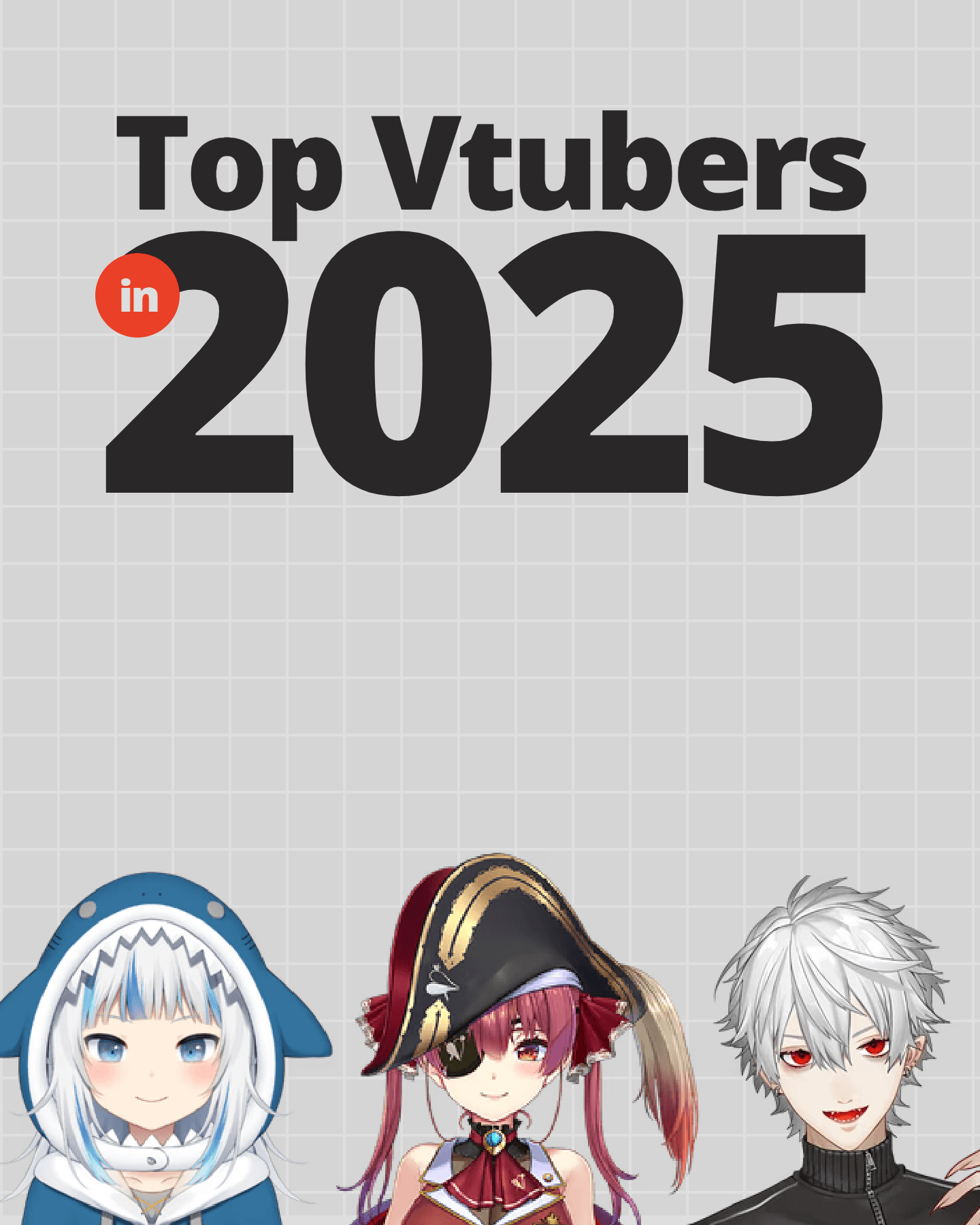 Top vtuber gawr gura, housho, kazuha