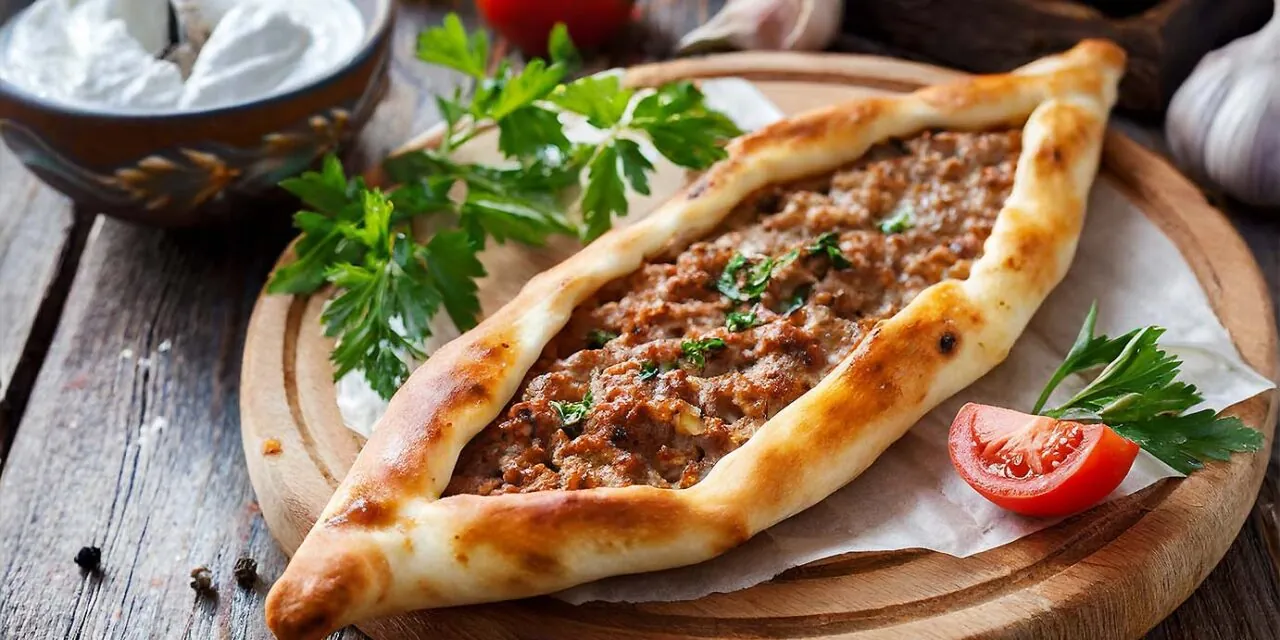 Pide mit Rindshackfleisch