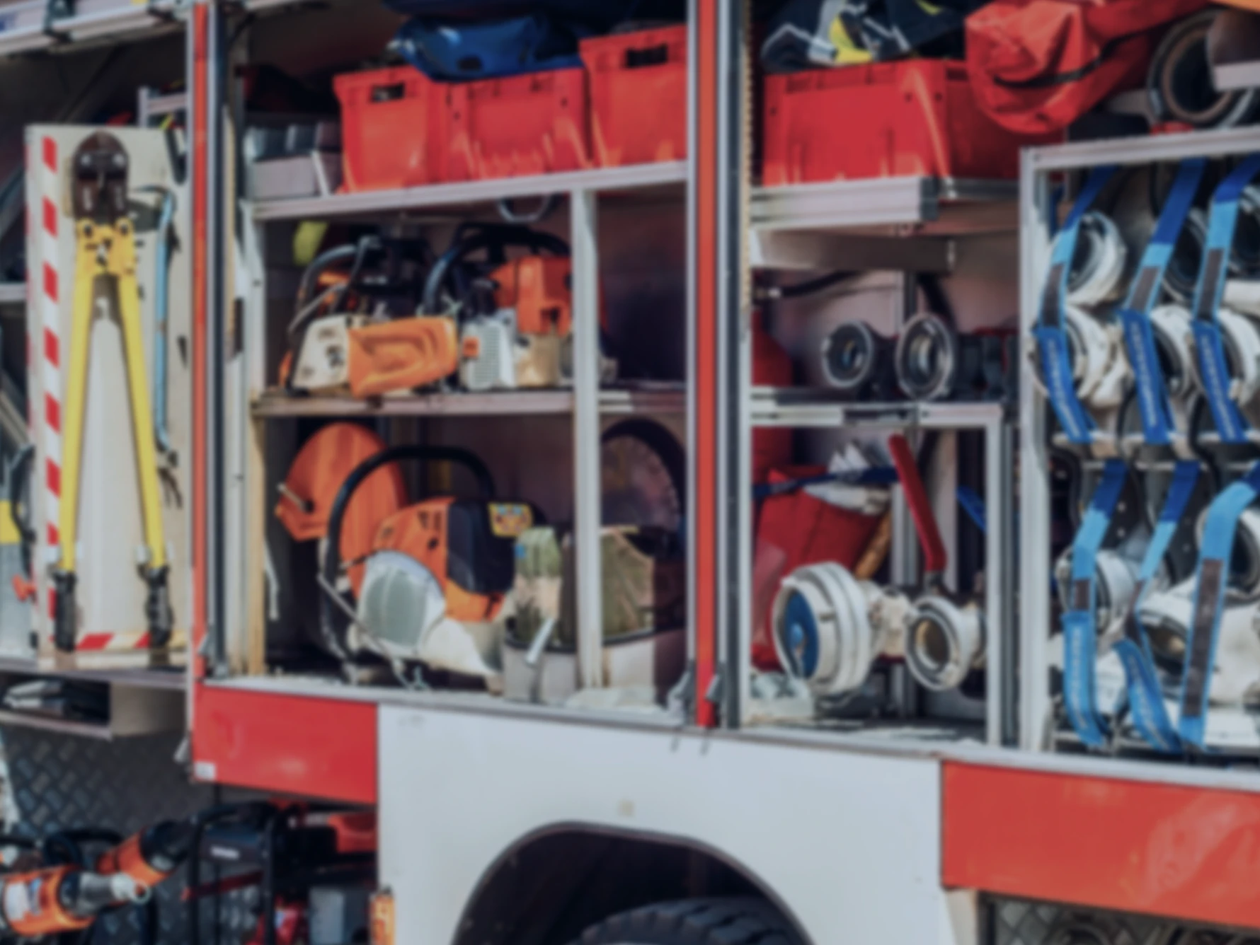 User interface showing incomplete inventory of a fire truck