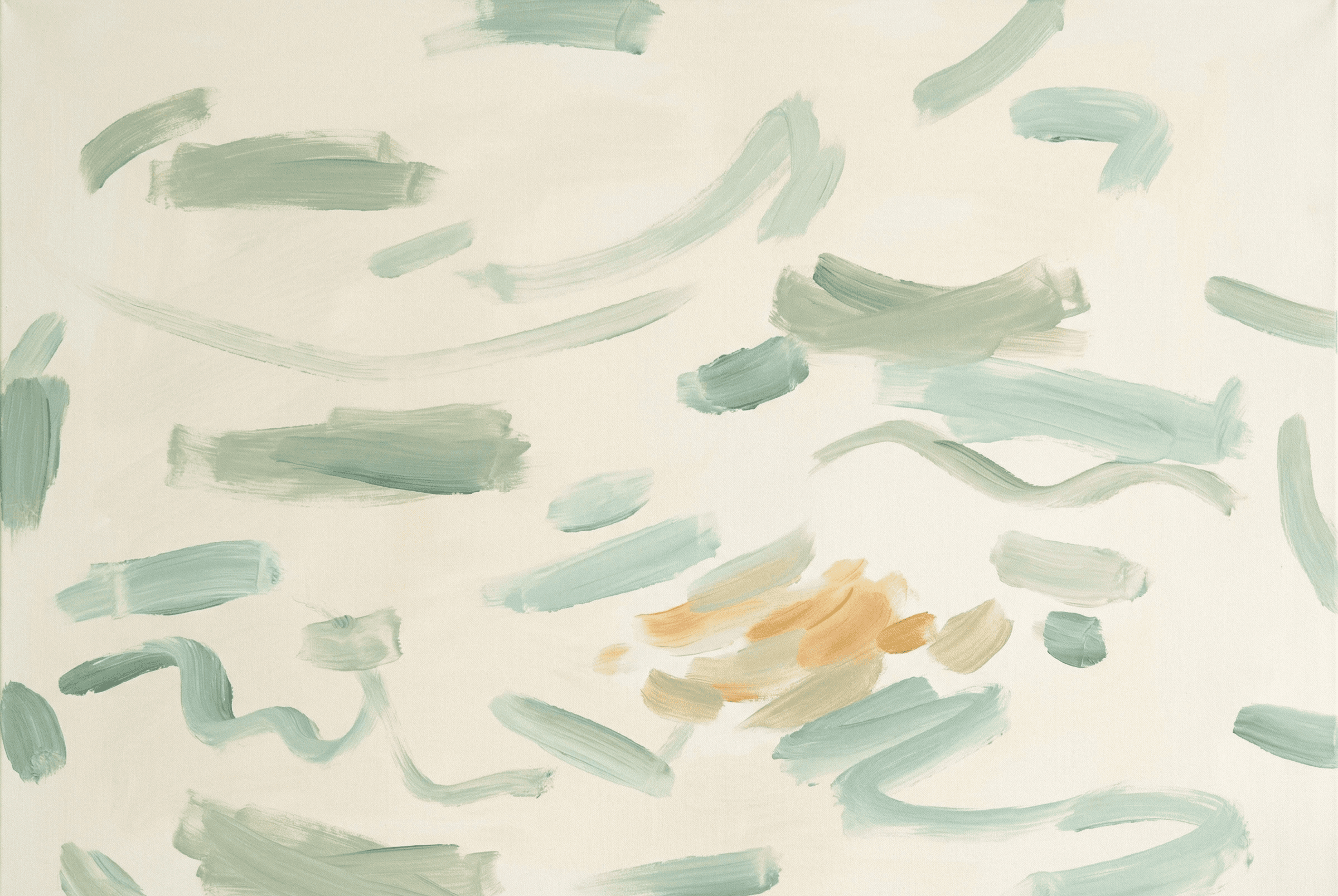 Green chair casting a shadow against a pink wall with a tree above.