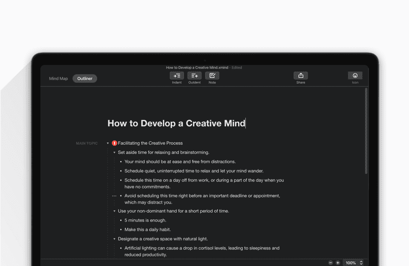 思维导图界面展示