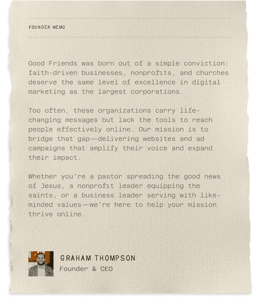 Founder's Memo