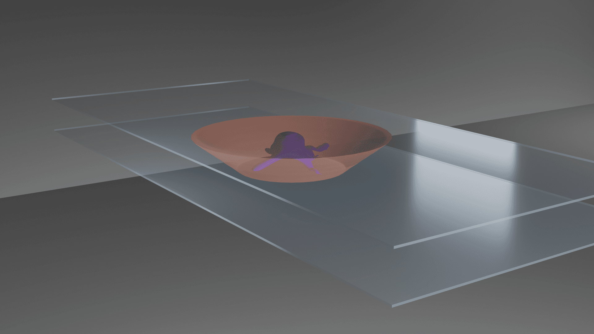 Educational 3D animation of Mohs skin surgery showing layer-by-layer excision of cancerous tissue