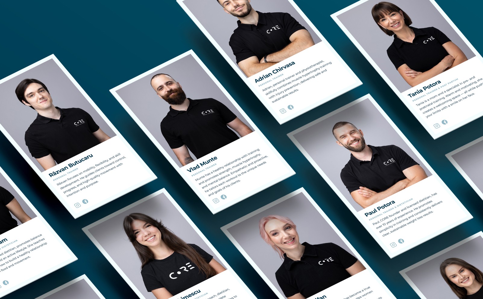 Content management system design for fitness studio