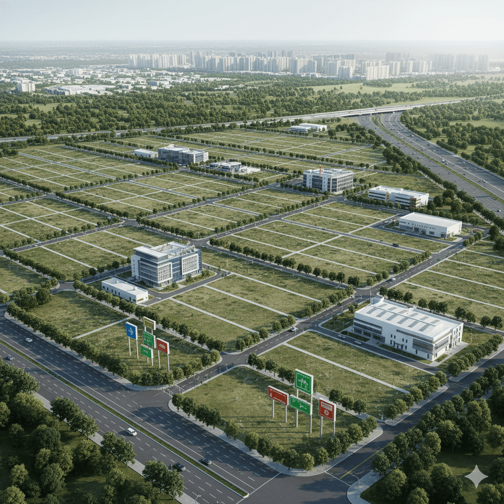 Industrial and Commercial plots dedicated for business and industry within M3M International City, Manesar