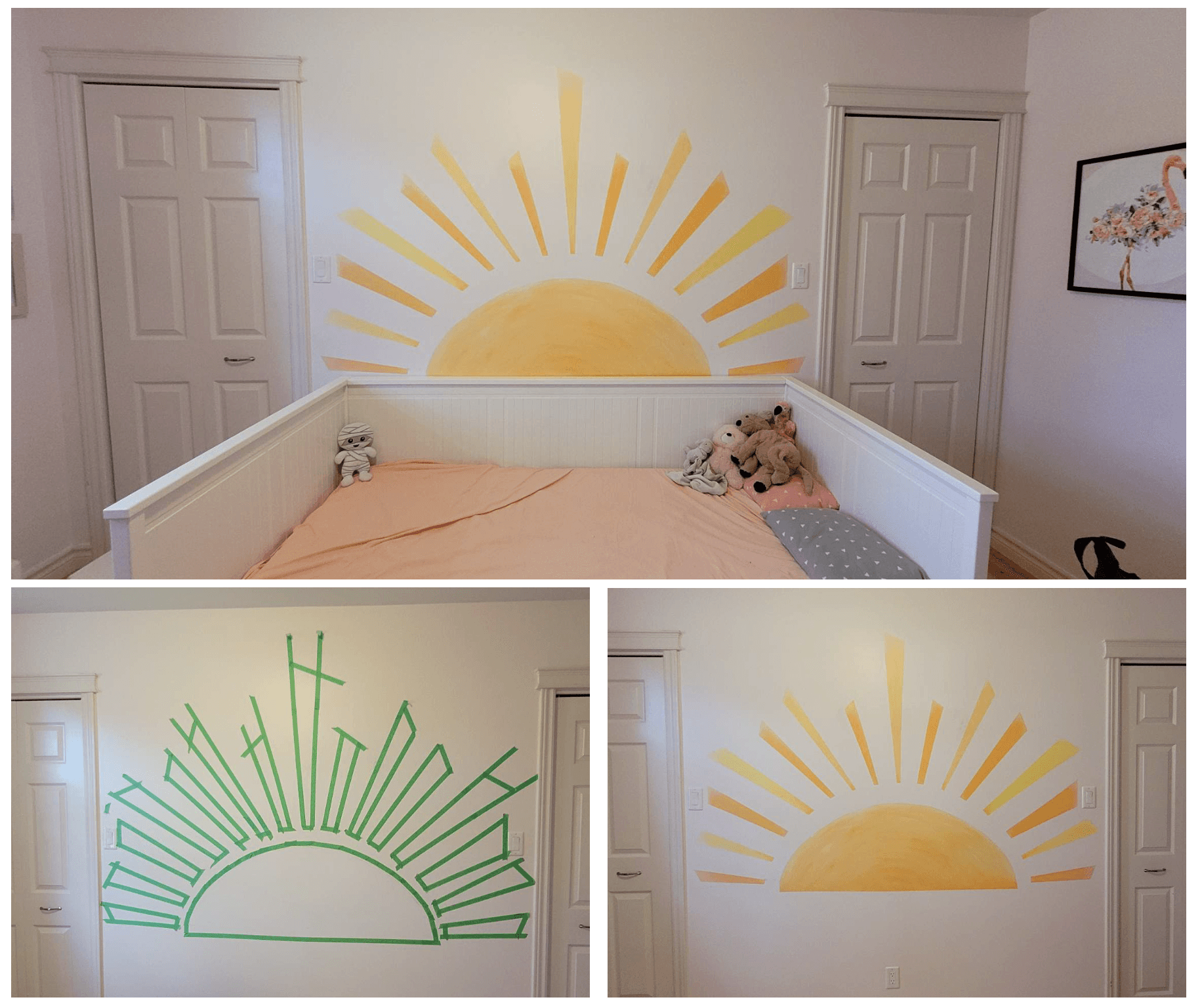 Toddlers Room Accent Wall - Sunset
