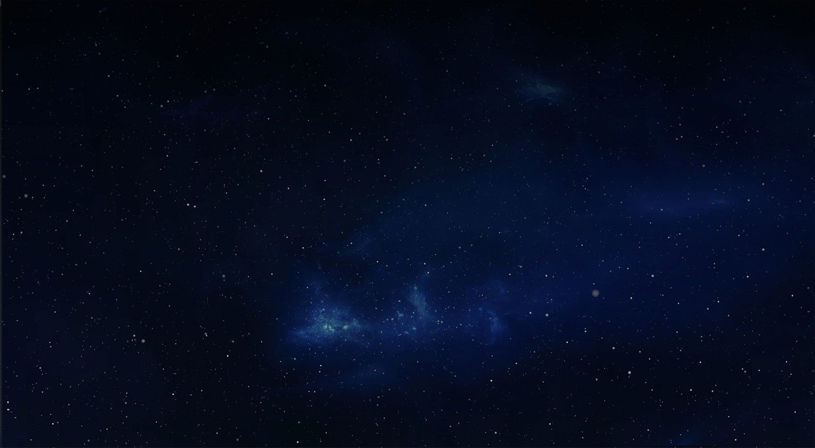 Deep space with stars and blue nebula 