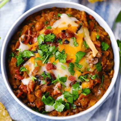 a photo of some refried beans